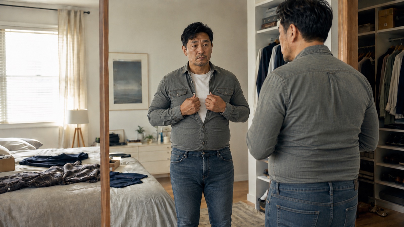 You're still wearing the man you used to be — the wardrobe problem